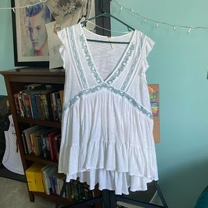 White free people tunic dress